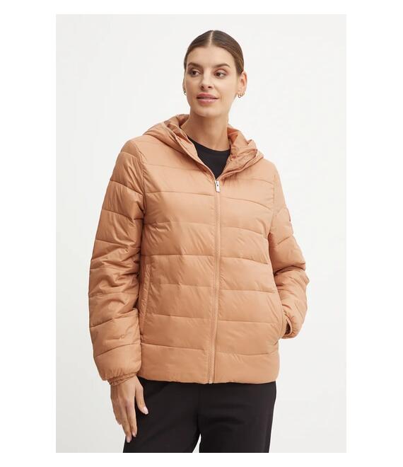 Μπουφάν Roxy Wind Bliss Hooded χρώμα: καφέ, ERJJK03618