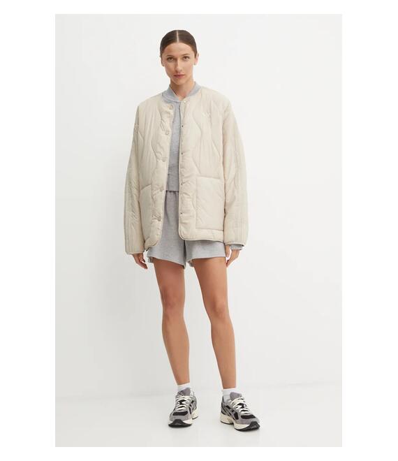 Μπουφάν adidas Originals Quilted Liner χρώμα: μπεζ, JJ4352