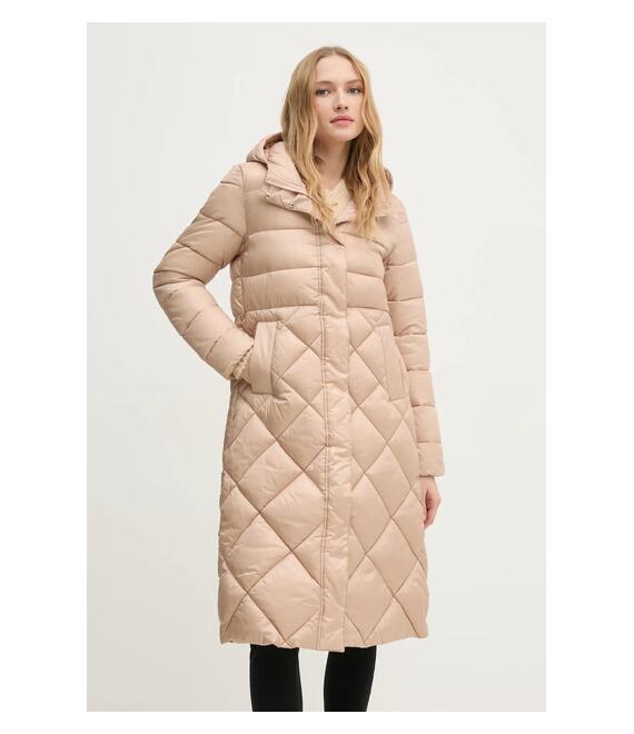 Μπουφάν Sisley χρώμα: μπεζ, 26DRLN04F