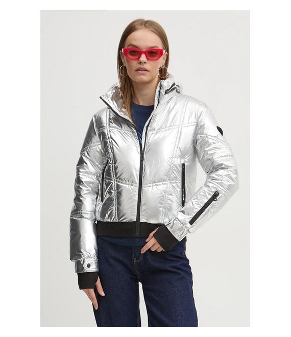 Μπουφάν Desigual ALESUND χρώμα: ασημί, 24WWEWBQ