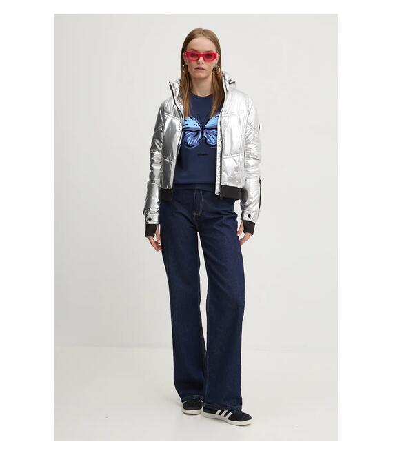 Μπουφάν Desigual ALESUND χρώμα: ασημί, 24WWEWBQ