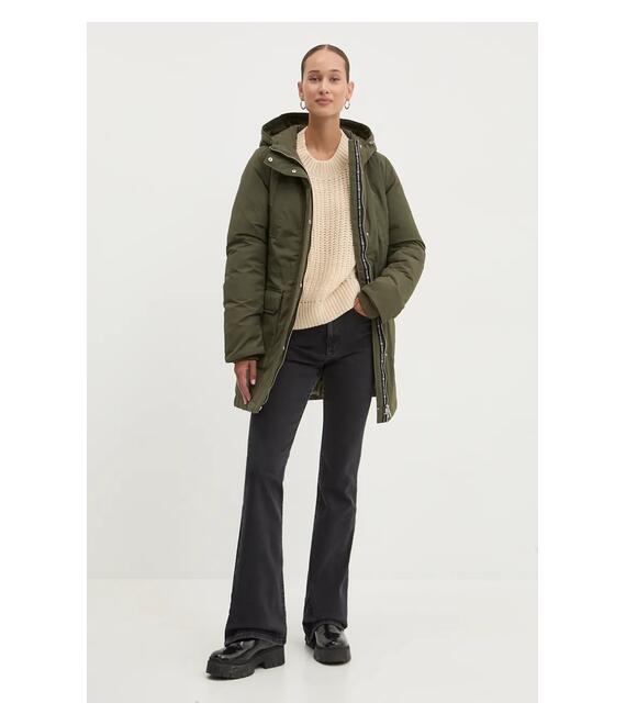 Μπουφάν Tommy Jeans χρώμα: πράσινο, DW0DW18866