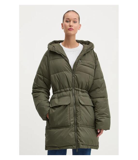 Μπουφάν Tommy Jeans χρώμα: πράσινο, DW0DW18842