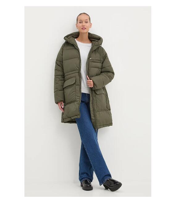 Μπουφάν Tommy Jeans χρώμα: πράσινο, DW0DW18842