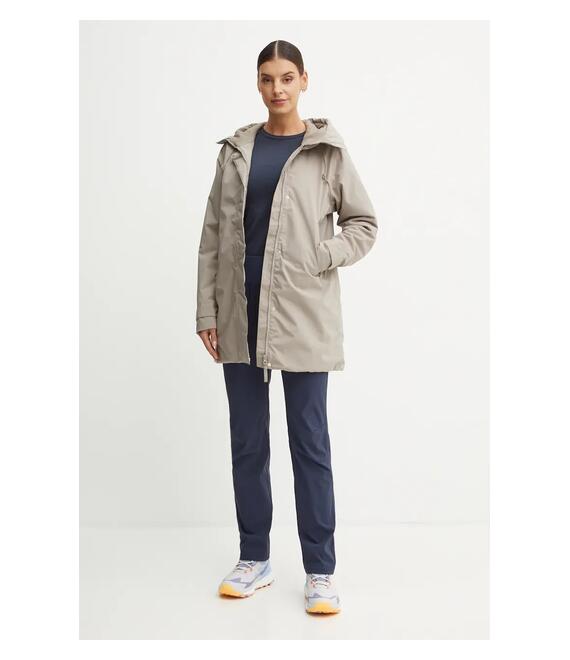 Μπουφάν Helly Hansen VICTORIA INS MID RAIN χρώμα: γκρι, 54101