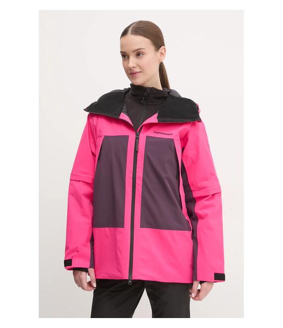 Μπουφάν για σκι Peak Performance Edge Insulated χρώμα: ροζ, G79821