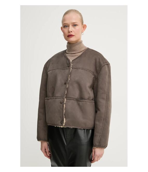 Μπουφάν δυο όψεων Stand Studio Charmaine Jacket χρώμα: μπεζ, 61947-9066