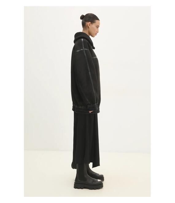 Μπουφάν Rotate Oversized Bomber χρώμα: μαύρο, 113189100
