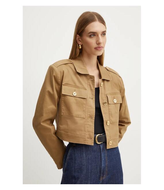 Μπουφάν MICHAEL Michael Kors χρώμα: μπεζ, MT4108E3X6