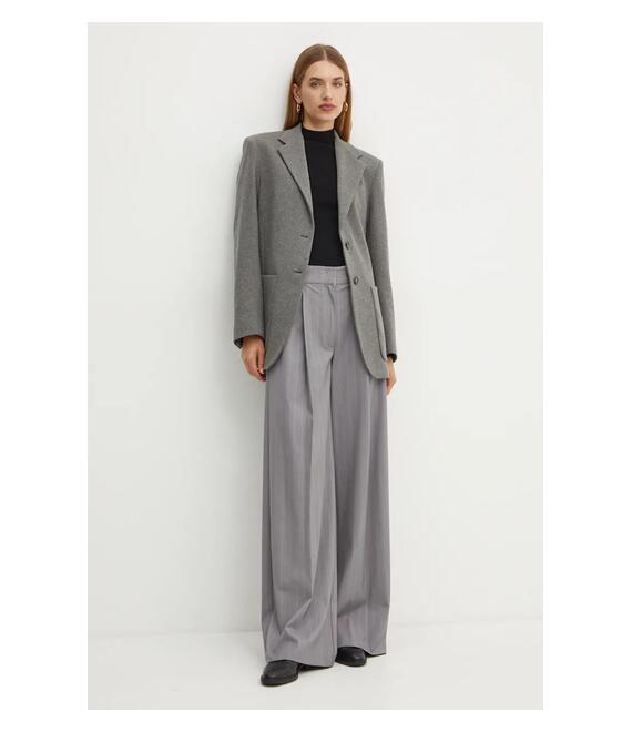 Σακάκι Weekend Max Mara χρώμα: γκρι, 2425916022600