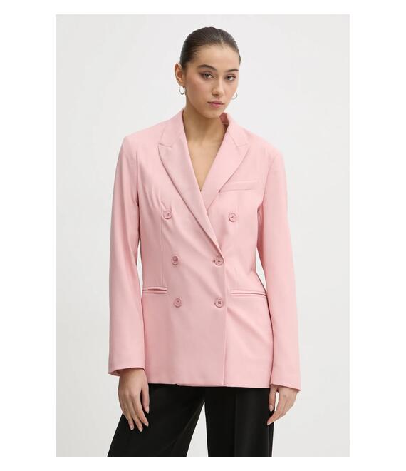 Μάλλινο σακάκι Fiorucci χρώμα: ροζ, W01FMBDO059WO01PN02