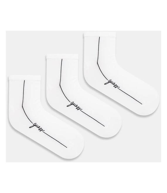 Κάλτσες Guess 3-pack χρώμα: άσπρο, O4YG06 KBZU0