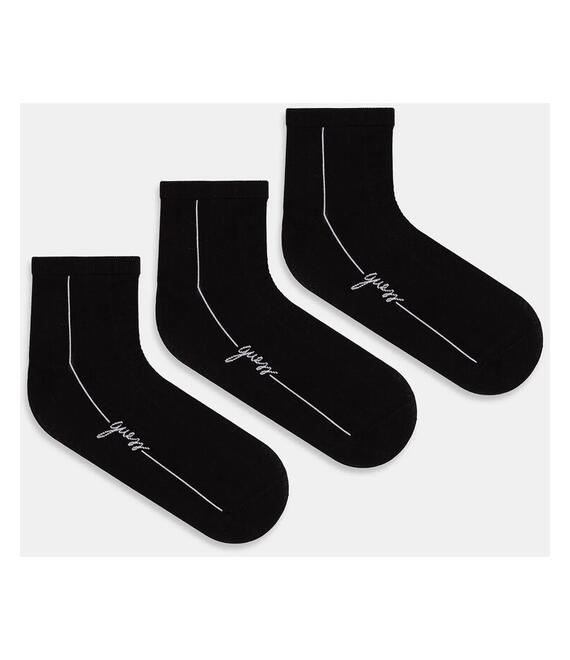 Κάλτσες Guess 3-pack χρώμα: μαύρο, O4YG06 KBZU0