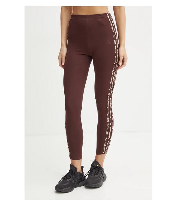 Κολάν adidas Animal χρώμα: καφέ, IY0150