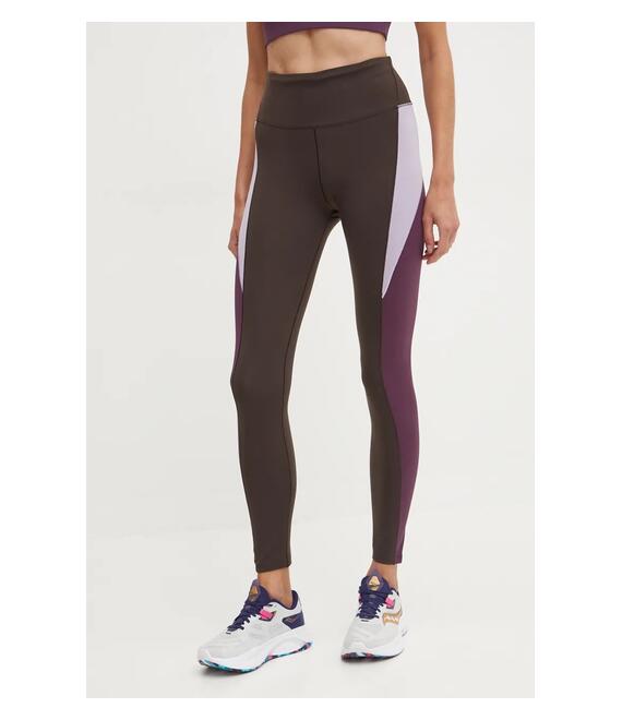Κολάν προπόνησης Reebok LUX Colorblock χρώμα: καφέ, 100205612