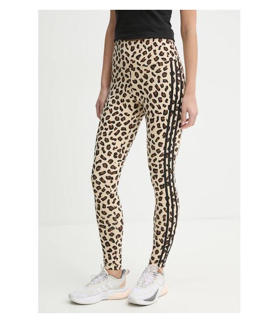 Κολάν adidas Originals Leopard χρώμα: μπεζ, IX7419