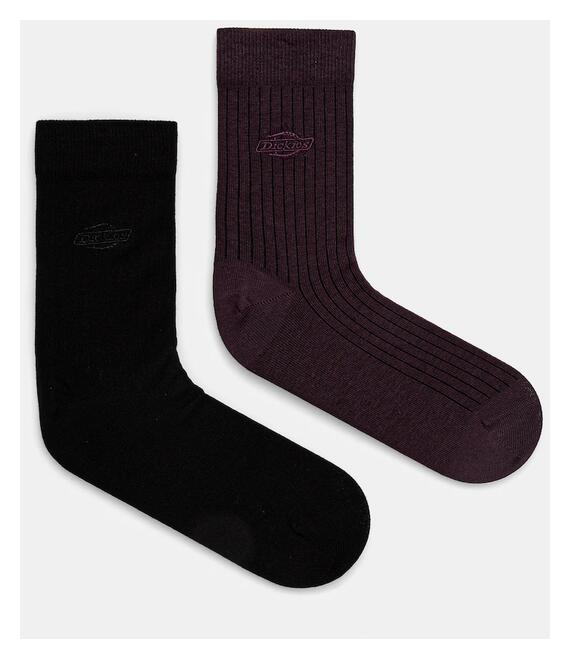 Κάλτσες Dickies RIB 2-pack χρώμα: μοβ, DK0A4Z3X