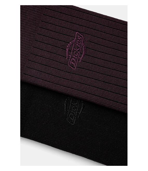 Κάλτσες Dickies RIB 2-pack χρώμα: μοβ, DK0A4Z3X