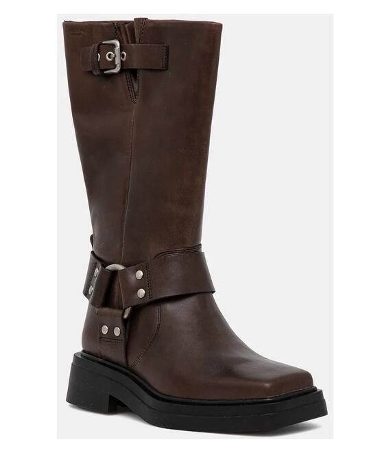 Δερμάτινες μπότες Vagabond Shoemakers EYRA γυναικείες, χρώμα: καφέ, 5452-209-19