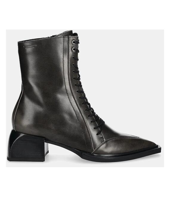 Δερμάτινες μπότες Vagabond Shoemakers VIVIAN γυναικείες, χρώμα: γκρι, 5853-118-15