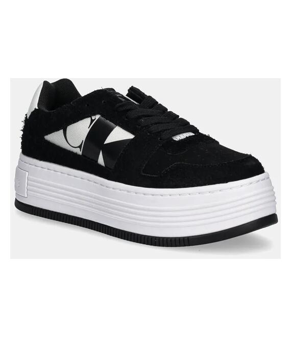 Αθλητικά Calvin Klein Jeans BOLD PLATF LOW MIX NBS MIX χρώμα: μαύρο, YW0YW01604