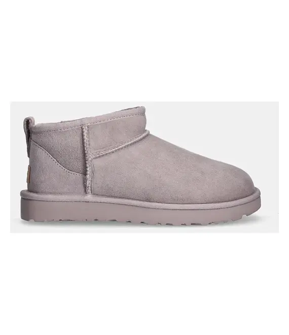 Μπότες σουέτ UGG Classic Ultra Mini χρώμα: βιολετί, 1116109-PSK