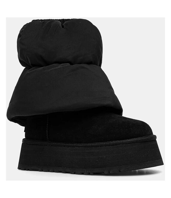 Μπότες UGG Classic Mini Dipper Puffer χρώμα: μαύρο, 1158275-BBLC