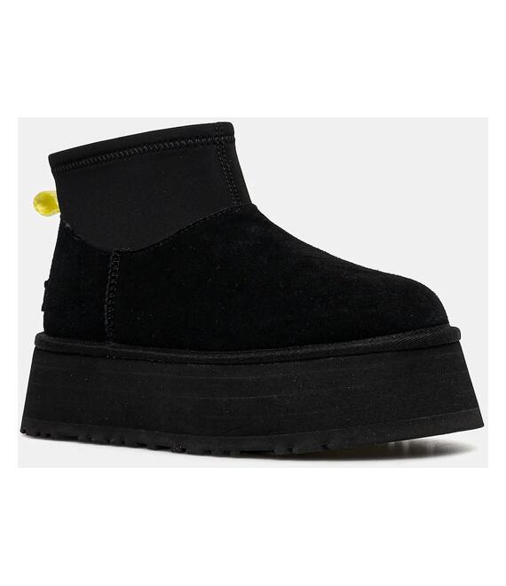 Μπότες UGG Classic Mini Dipper Puffer χρώμα: μαύρο, 1158275-BBLC