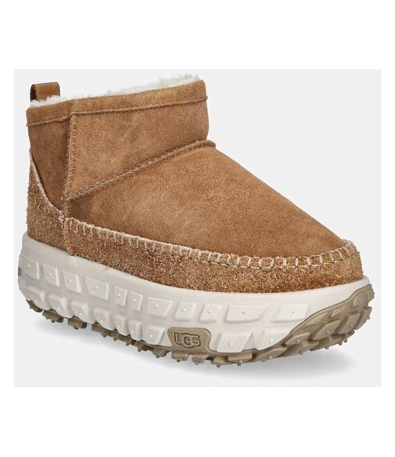 Μπότες χιονιού σουέτ UGG Venture Daze Ultra Mini χρώμα: καφέ, 1164730-CHE
