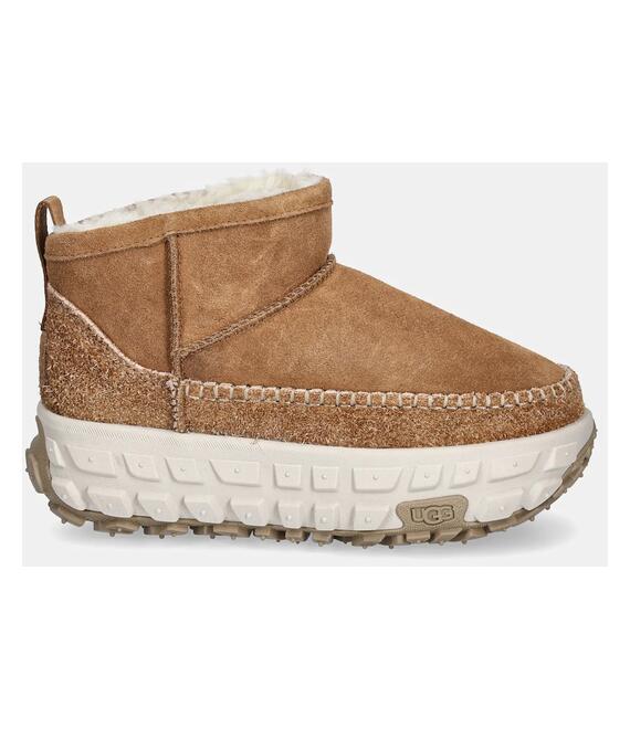 Μπότες χιονιού σουέτ UGG Venture Daze Ultra Mini χρώμα: καφέ, 1164730-CHE