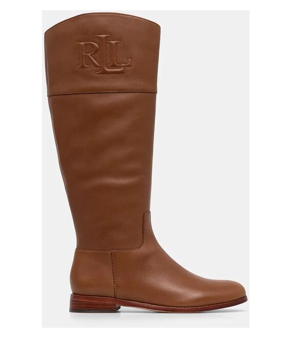 Μπότες Lauren Ralph Lauren Justine II χρώμα: καφέ, 802937803001