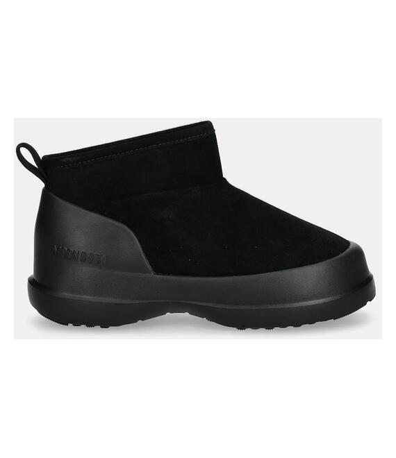 Μπότες χιονιού σουέτ Moon Boot MB LUNA LOW BOOT SUEDE χρώμα: μαύρο, 80D2480040 N001
