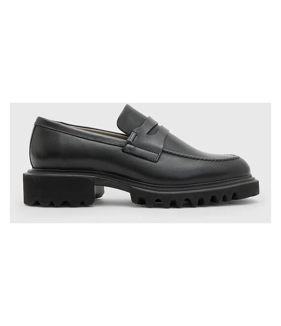Δερμάτινα μοκασίνια AllSaints Lola Loafer χρώμα: μαύρο, W102FB
