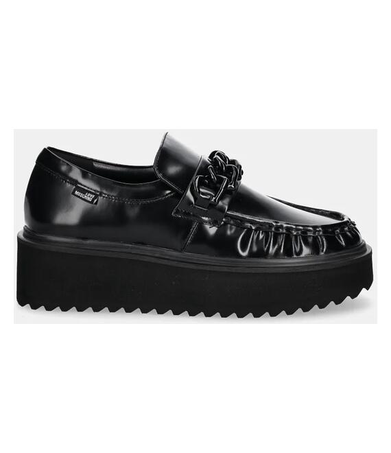 Κλειστά παπούτσια Love Moschino χρώμα: μαύρο, JA10446I0LJD0000