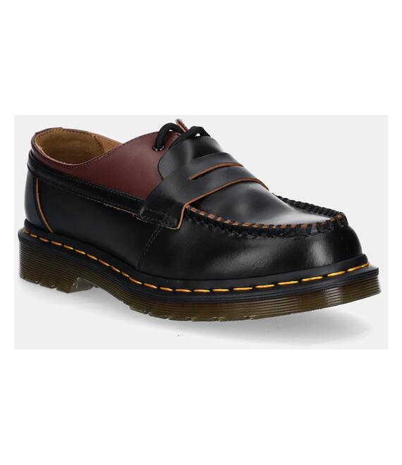 Δερμάτινα μοκασίνια MM6 Maison Margiela MM6 Maison Margiela x Dr. Martens χρώμα: μπορντό, S66WR0029.P8031