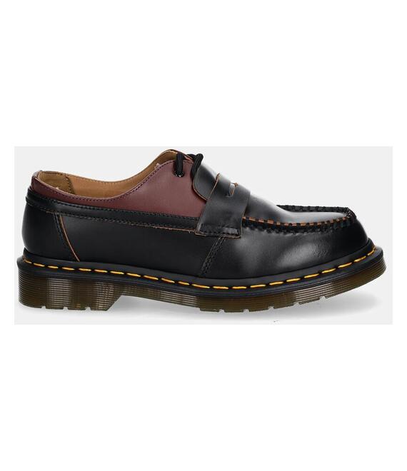 Δερμάτινα μοκασίνια MM6 Maison Margiela MM6 Maison Margiela x Dr. Martens χρώμα: μπορντό, S66WR0029.P8031