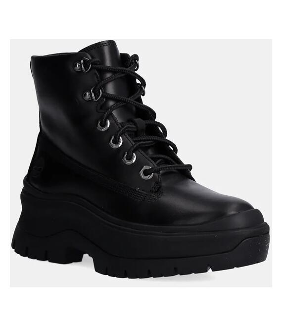 Δερμάτινες μπότες Timberland Roxie Lane γυναικείες, χρώμα: μαύρο, TB0A295JW021