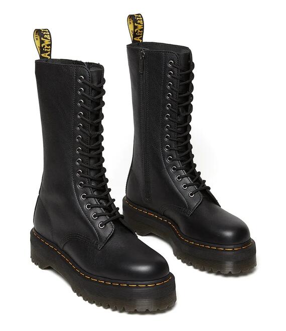 Δερμάτινα workers Dr. Martens 1b99 Quad χρώμα: μαύρο, DM31426001