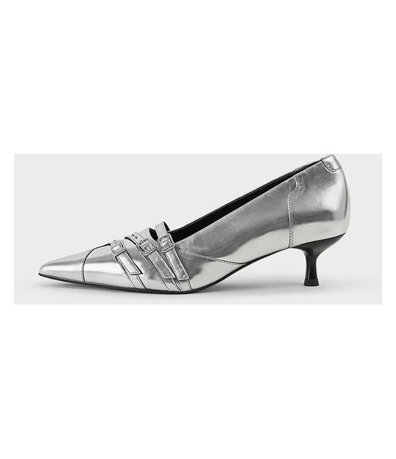 Δερμάτινες γόβες Vagabond Shoemakers LYKKE χρώμα: ασημί, 5714-183-79