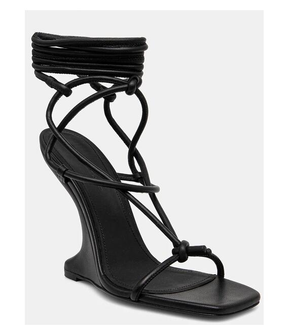 Δερμάτινα σανδάλια Rick Owens Lilies CANTILEVER 11 PENTA χρώμα: μαύρο, LI02D5806LLP