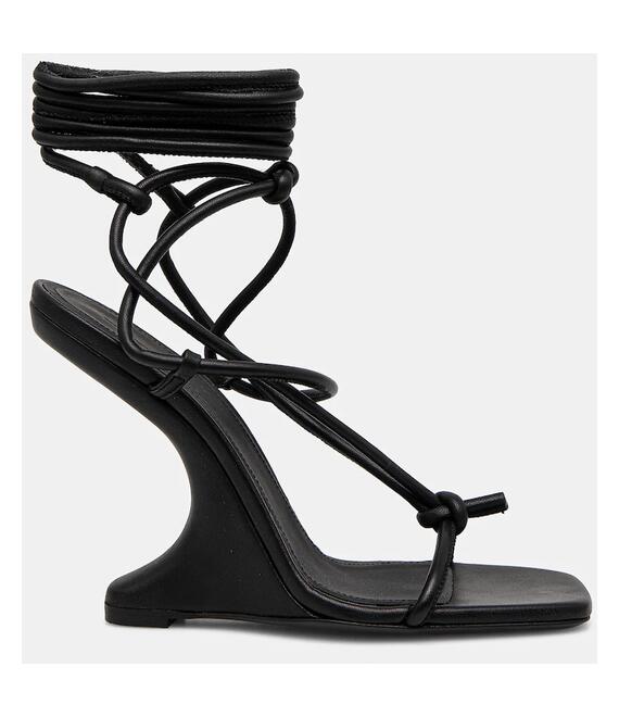 Δερμάτινα σανδάλια Rick Owens Lilies CANTILEVER 11 PENTA χρώμα: μαύρο, LI02D5806LLP