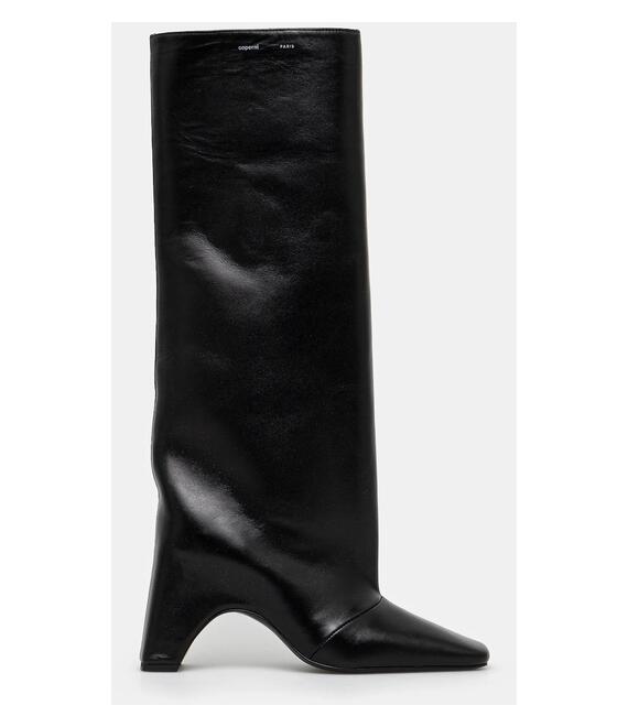 Δερμάτινες μπότες Coperni Bridge Boot γυναικείες, χρώμα: μαύρο, COPSH03420C