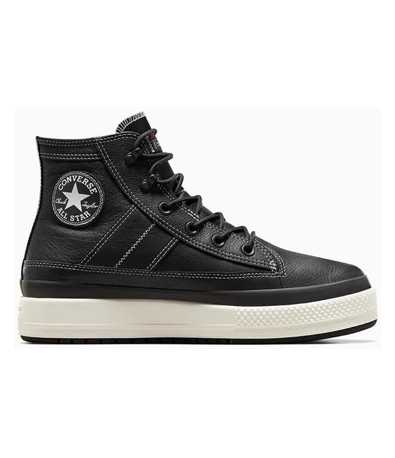 Δερμάτινα αθλητικά παπούτσια Converse Chuck Taylor All Star Equip Waterproof χρώμα: μαύρο, A08555C