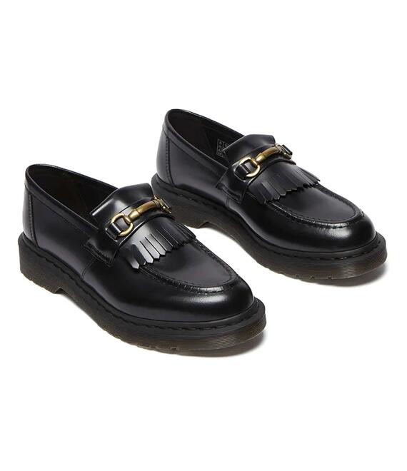 Δερμάτινα μοκασίνια Dr. Martens Adrian Snaffle χρώμα: μαύρο, DM32102001