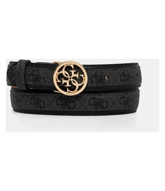 Ζώνη Guess KERIMA χρώμα: μαύρο, BW9149 P4330