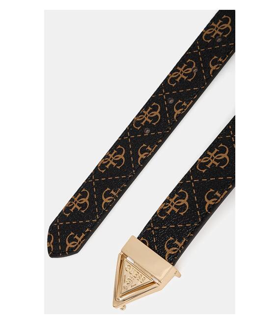 Αναστρέψιμη ζώνη Guess ECO ERICA χρώμα: καφέ, BW9142 P4330