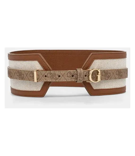 Ζώνη Guess KERIMA χρώμα: μπεζ, BW9148 P4380