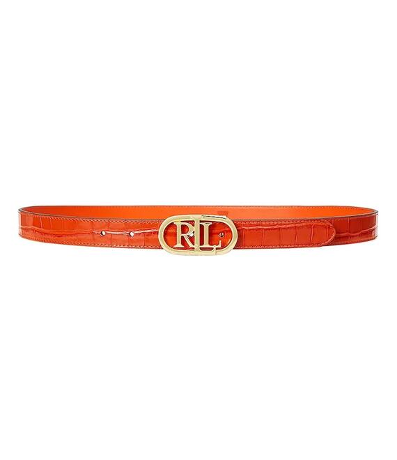 Αναστρέψιμη δερμάτινη ζώνη Lauren Ralph Lauren χρώμα: μπεζ, 412942269