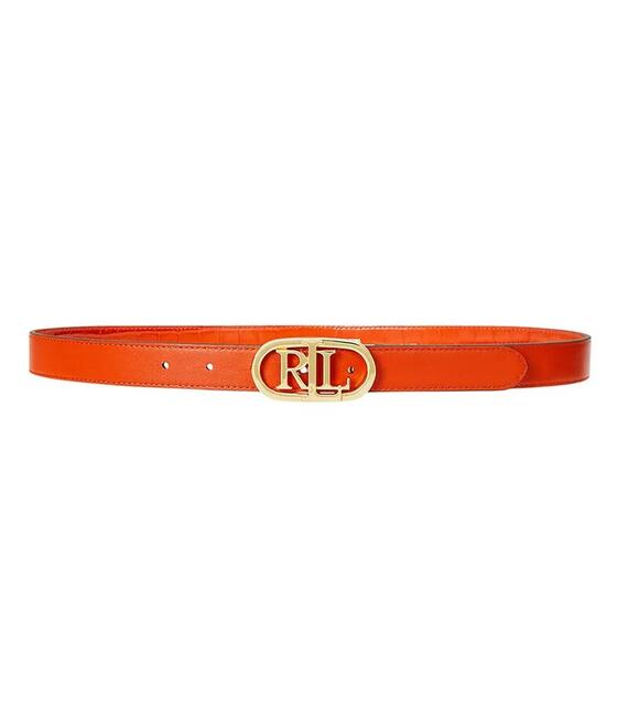 Αναστρέψιμη δερμάτινη ζώνη Lauren Ralph Lauren χρώμα: μπεζ, 412942269