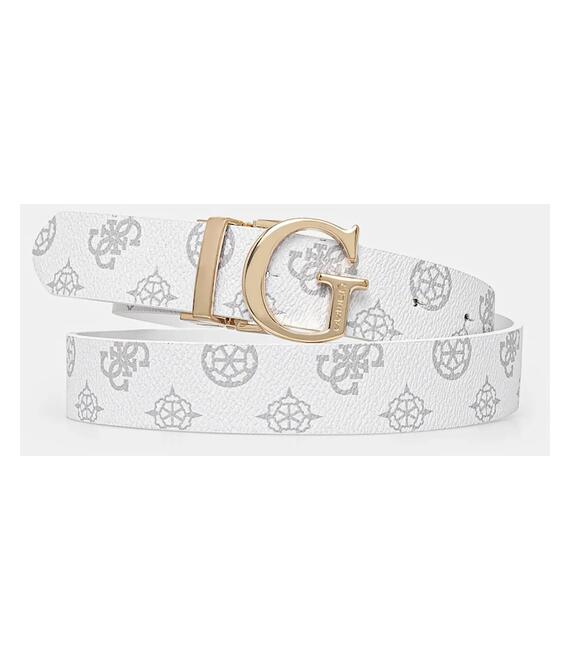 Ζώνη Guess EVELUNE χρώμα: άσπρο, BW9171 P4430